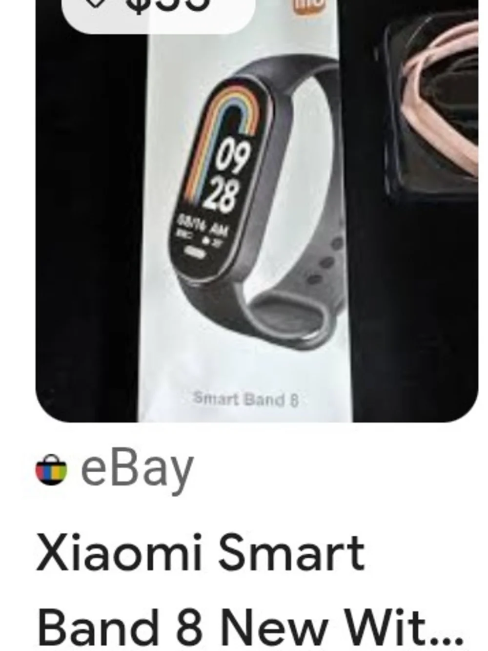Smart Band 8 Fitness Tracker — Black